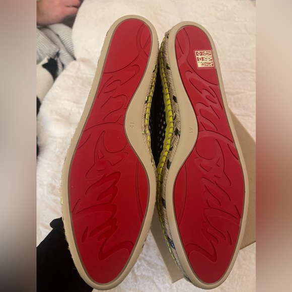 GORGEOUS Louboutin Ivy Espapop Flat Neo resile/patent - AUTHENTIC - Never used - Picture 3 of 4